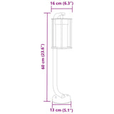 Outdoor Floor Lamps 3pcs Black 60 cm Stainless Steel 4006346