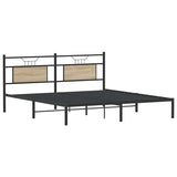 Bed Frame without Mattress Sonoma Oak 183x203 cm Engineered Wood 4106796