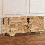 Coffee Table Solid Mango Wood 80x40x35 cm 247327