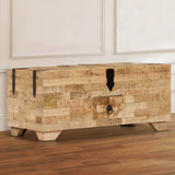 Coffee Table Solid Mango Wood 80x40x35 cm 247327