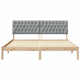 Bed Frame with Upholstered Headboard Brown 180 x 200 cm 3394383