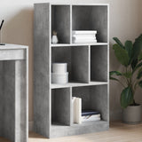 Bookcase Concrete Grey 57x28,5x107,5 cm Engineered Wood 848006