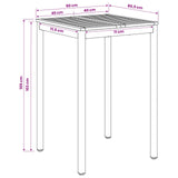 Garden Bar Table White 80 x 80.5 x 105 cm Solid Acacia Wood 901777