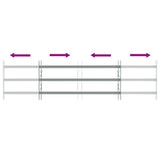 Adjustable Security Grille for Windows with 3 Crossbars 1000-1500 mm 141384