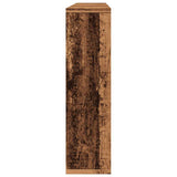 Mirror Cabinet with LED Old Wood 76x15x55 cm Engineered Wood 857001