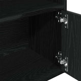 Bookcase Black Oak 31x24x127 cm Engineered Wood 860347