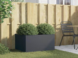 Planter Anthracite 62x47x46 cm Steel 841603