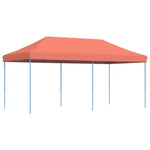 ZNTS Foldable Party Tent Pop-Up Terracotta 580x292x315 cm 4004941