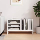 Record Cabinet White 78.5 x 35 x 45 cm Engineered Wood 891072