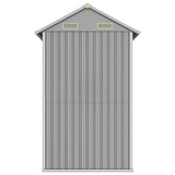 Garden Shed Light Grey 192x152.5x237 cm Galvanised Steel 364530