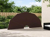 Balcony Privacy Screen 320 cm Polyester Brown 42037151