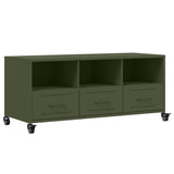 TV Cabinet Olive Green 100.5x39x43.5 cm Steel 846696