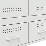 Highboard White 68x39x101.5 cm Steel 843113