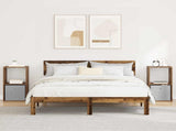 Bedside Table 2 pcs Old Wood 35 x 32 x 68.5 cm Engineered Wood 8000641