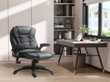 6-Point Massage Office with Seat Heated for Home Office, PU Leather High Back Executive Desk T3398P328214