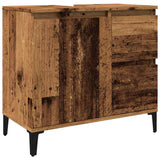 Sink Cabinet Old Wood 65x33x60 cm Engineered Wood 857123