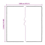 Clear Tarpaulin with Eyelets 5x12 m Polyethylene 4018572