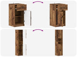 3 Piece Bathroom Cabinet Set UTRECHT Engineered Wood 3417898