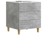 Bedside Cabinet Concrete Grey 43 x 41 x 66.5 cm Engineered Wood 894558