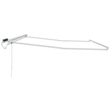 Electric Retractable Awning Frame White 4 x 3.5 m Steel 42024864