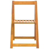 Garden Chair Set of 6 Brown Solid Acacia Wood Medium Foldable 3104964