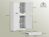 Bathroom Storage Cabinet-White 20734172