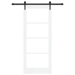 Sliding Door Manual ORKDAL White 83 x 202 cm Wood and metal 3332446