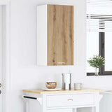 Hanging Cabinet with Door Artisan Oak and White 40 x 31 x 80 cm 884265