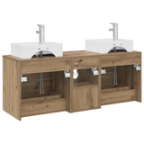 Bathroom Cabinet Set 3 pcs Artisan Oak 49.5 x 41 x 62.5 cm 3405842