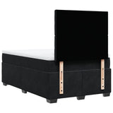 Box Spring Bed with Mattress Black 120x190 cm Small Double Velvet 3290872