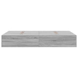 Storage Bed Frame Grey Sonoma 120 x 200 cm Engineered Wood 3335370