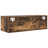 TV Cabinet Smoked Oak 80x31x25.5 cm Engineered Wood 861516