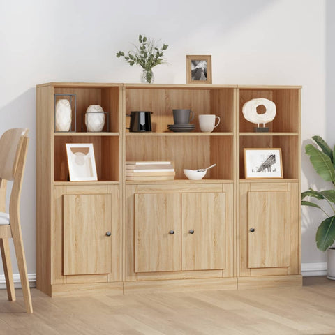 Highboards 3 pcs Sonoma Oak Engineered Wood 3185306