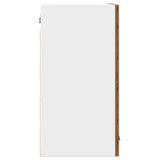 Kitchen Wall Cabinet Lyon with Glass Door Old Wood 60x31x60 cm 856167
