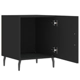 Bedside Cabinets 2 pcs Black 40x40x50 cm Engineered Wood 827599