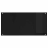 Kitchen Backsplash Black 100 x 50 cm Tempered Glass 42018042