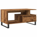 Coffee Table Old Wood 90x49x45 cm Engineered Wood 857454