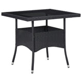 Garden Dining Set Black 3095910