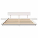 Bed Frame White 120 x 190 cm Wood 872411