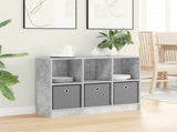 Sideboard with Drawer Concrete Grey 88.5 x 27.5 x 63.5 cm 8000511