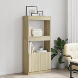 Highboard Sonoma Oak 63x33x140 cm Engineered Wood 855108