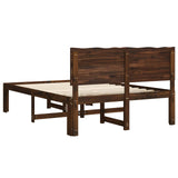 Double Bed Frame with Headboard ROSTOCK Dark Brown 150 x 200 cm 3405449