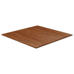 ZNTS Square Table Top Dark Brown 90x90x1.5cm Treated Solid Wood Oak 343019