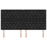 Velvet Headboard Argyle with Headboard Black 180 cm Velvet 3337772
