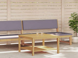 Side Table Oil Natural 60 x 60 x 45 cm Solid Acacia Wood 42026787