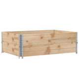 Pallet Collars 2 pcs 120x80 cm Solid Wood Pine 4010275
