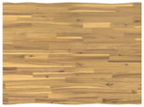 60 x 55 x 75 cm Solid Acacia Wood White and Black Rectangular 937465