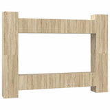 10 Piece TV Cabinet Set Sonoma Oak Engineered Wood 3078967
