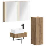 Bathroom Furniture Set 4 pcs Artisan Oak 3407406