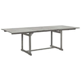 Garden Dining Table x100x75 cm Solid Acacia Wood 316573